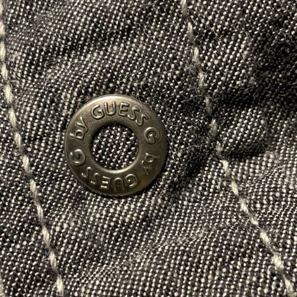 Guess 100% Cotton Western Denim Snap Shirt Medium. - Picture 8 of 9